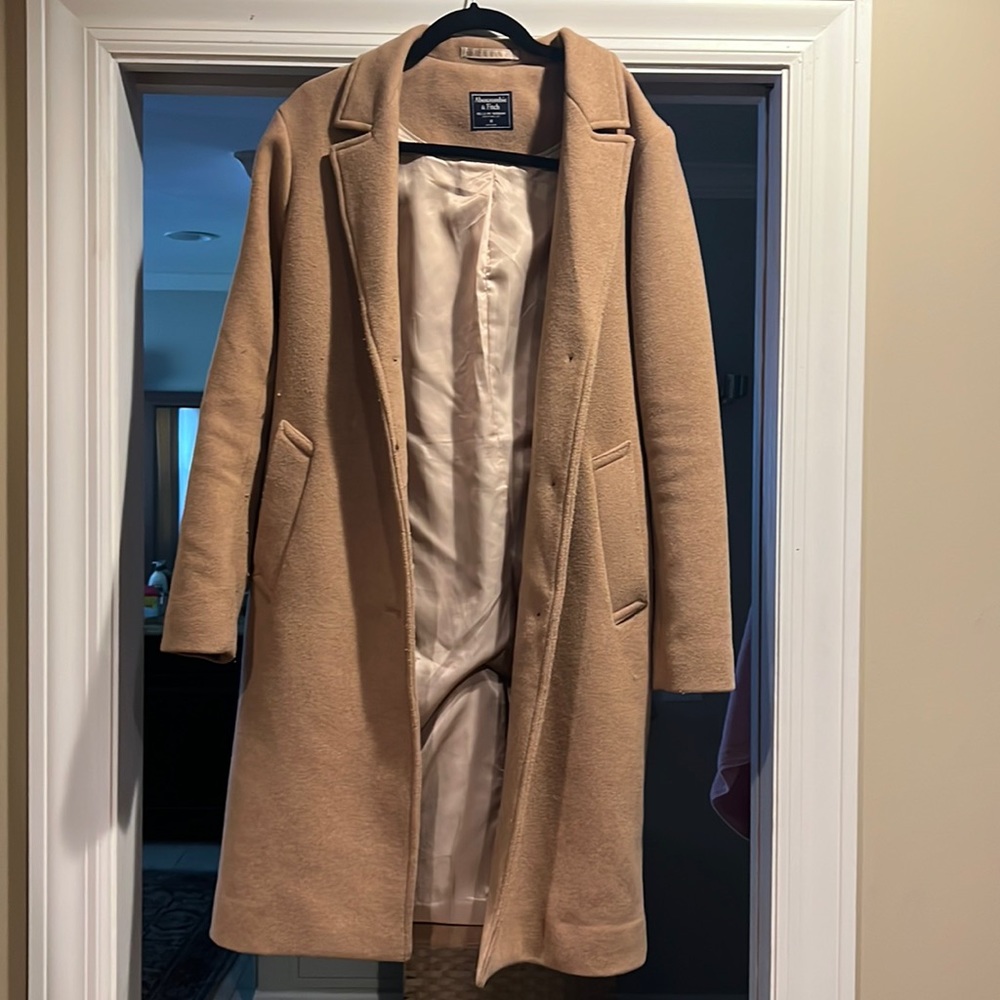 COPY - Abercrombie classic trench coat in brown.